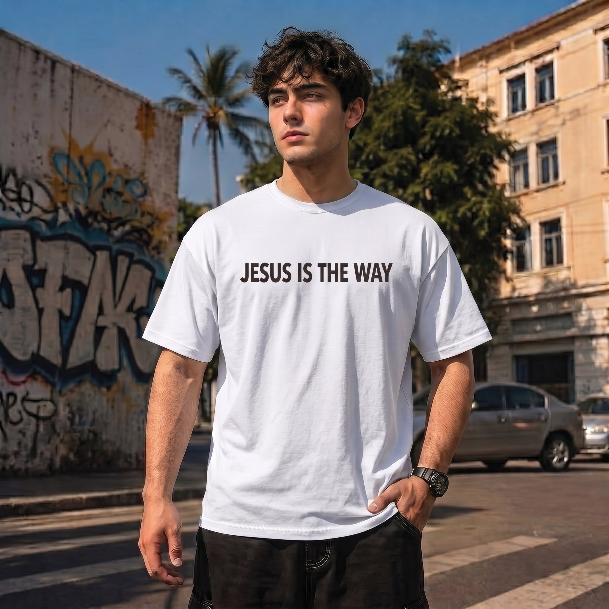 Jesus Is The Way Christian Shirt, John 14:6 Bible Verse Hoodie