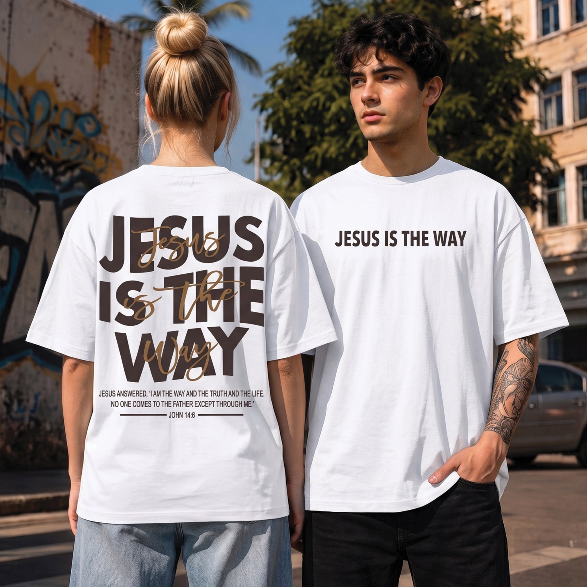 Jesus Is The Way Christian Shirt, John 14:6 Bible Verse Hoodie