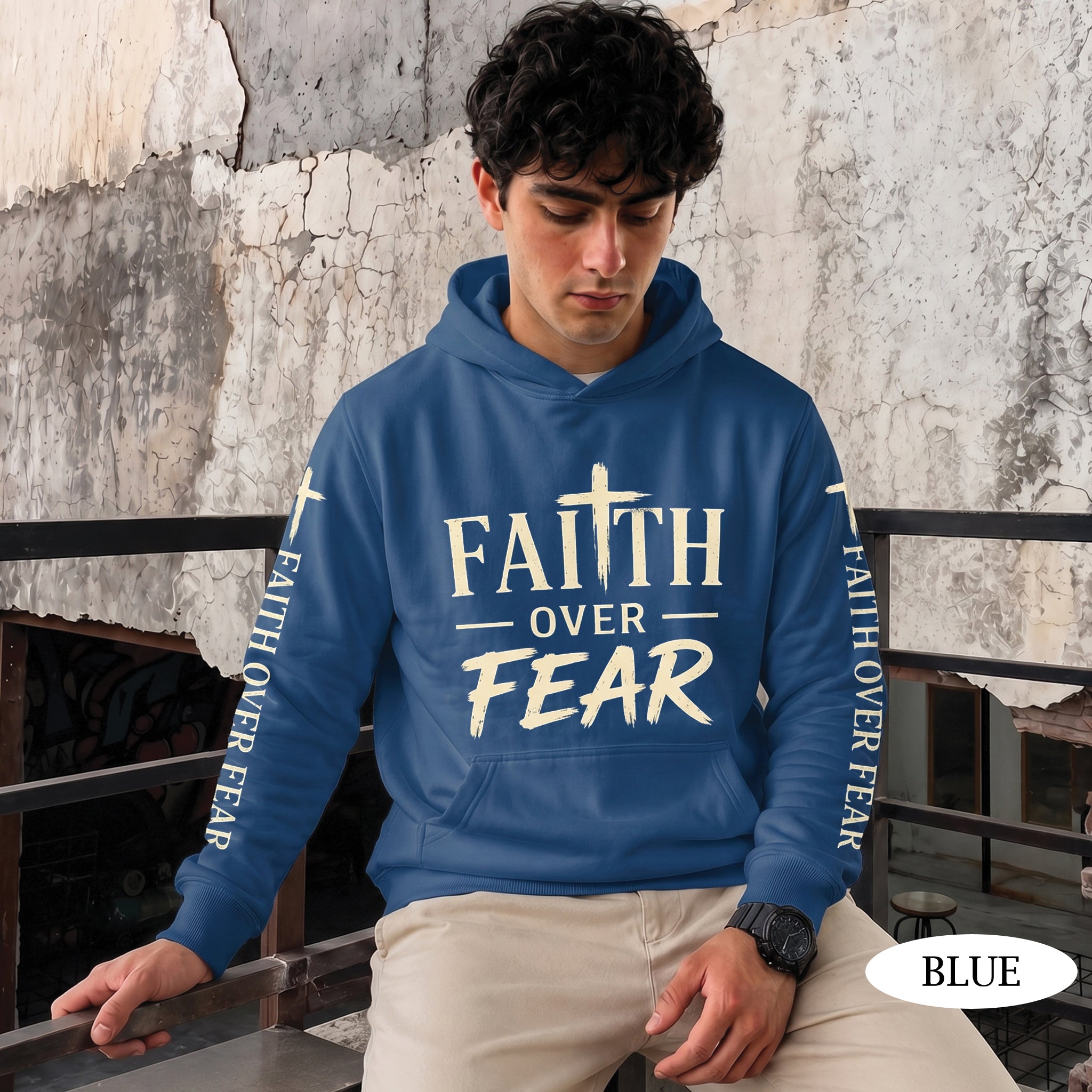 Faith Over Fear Psalms 118:6 Christian Shirt & Hoodie