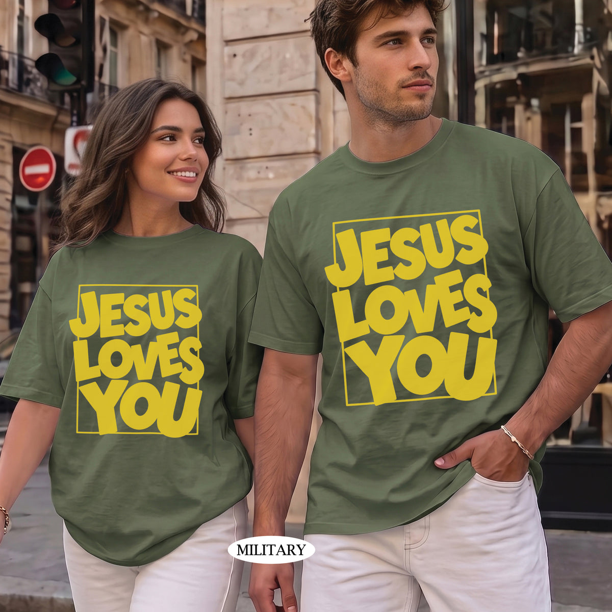 Jesus Loves You Christian T-Shirt & Sweatshirt