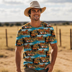Wild & Free Running Horse All Over Print Shirt