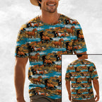 Wild & Free Running Horse All Over Print Shirt
