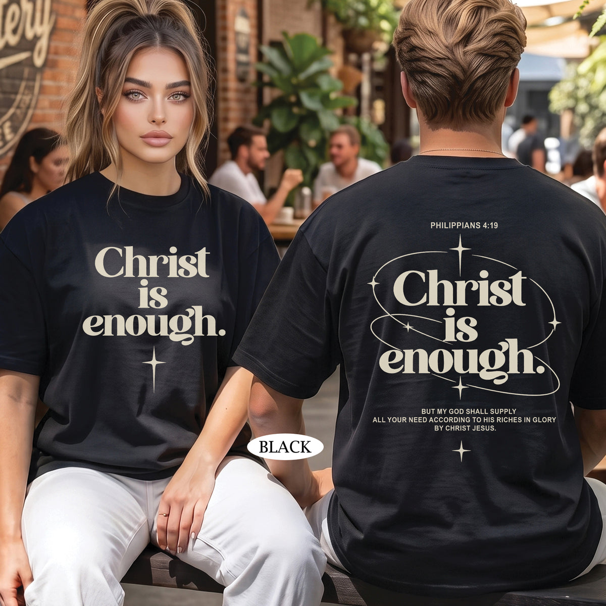 Christ Is Enough Philippians 4:19 Christian T-Shirt & Hoodie