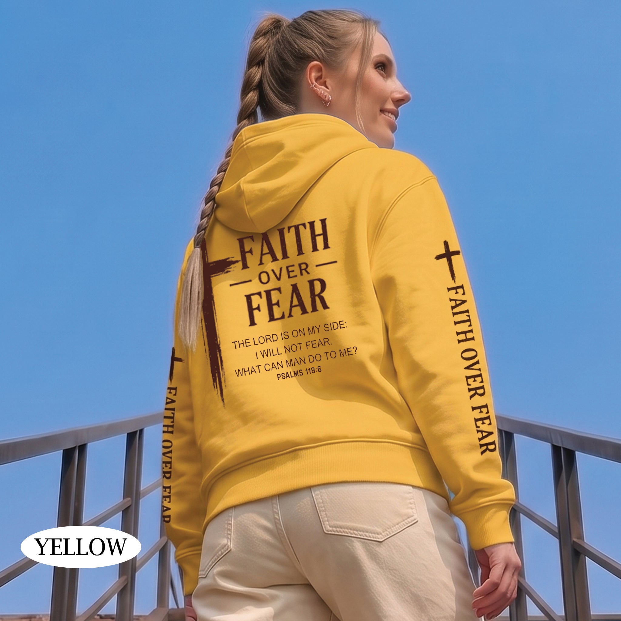 Faith Over Fear Psalms 118:6 Christian Shirt & Hoodie