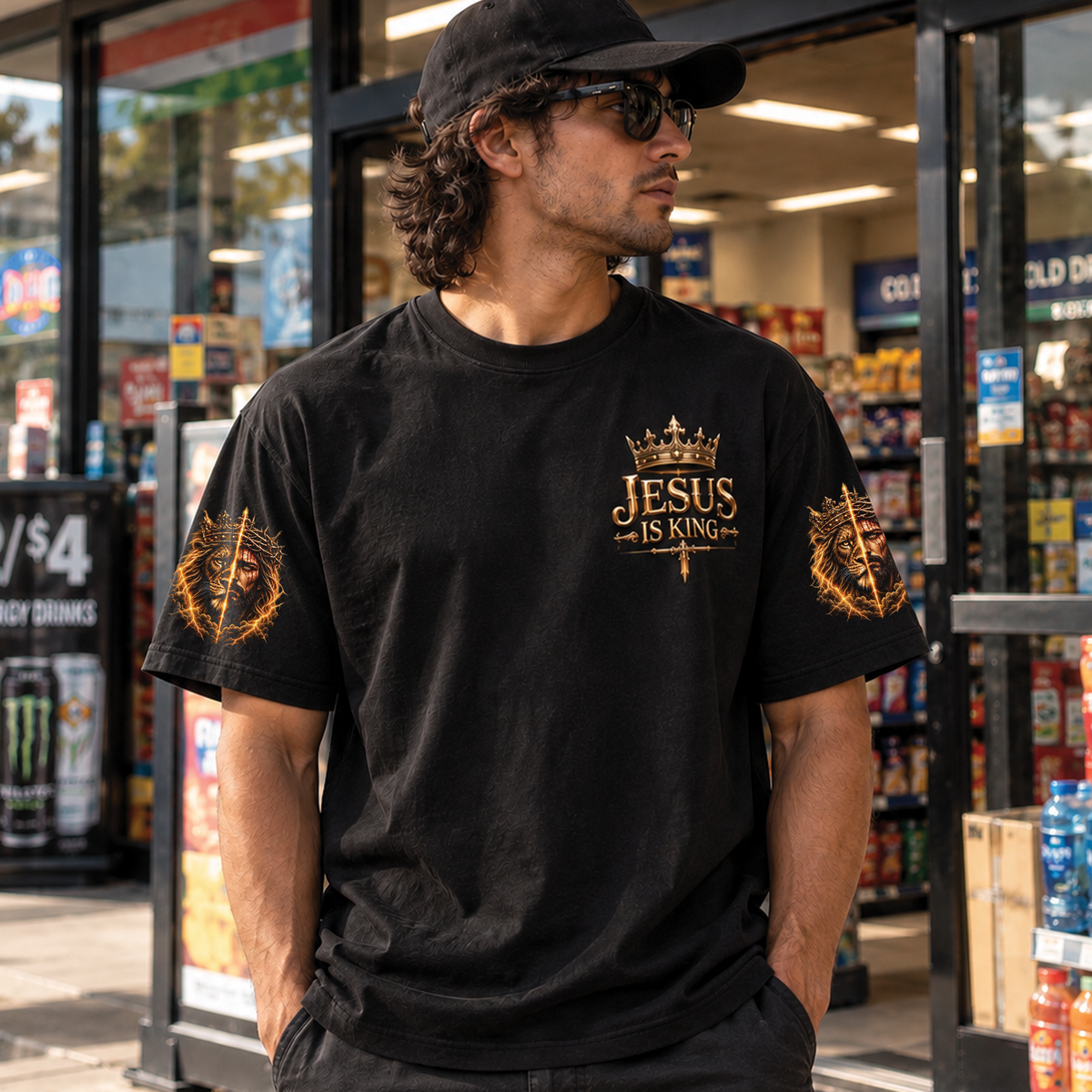 Jesus Is King Lion of Judah Faith T-Shirt, Sweatshirt & Hoodie