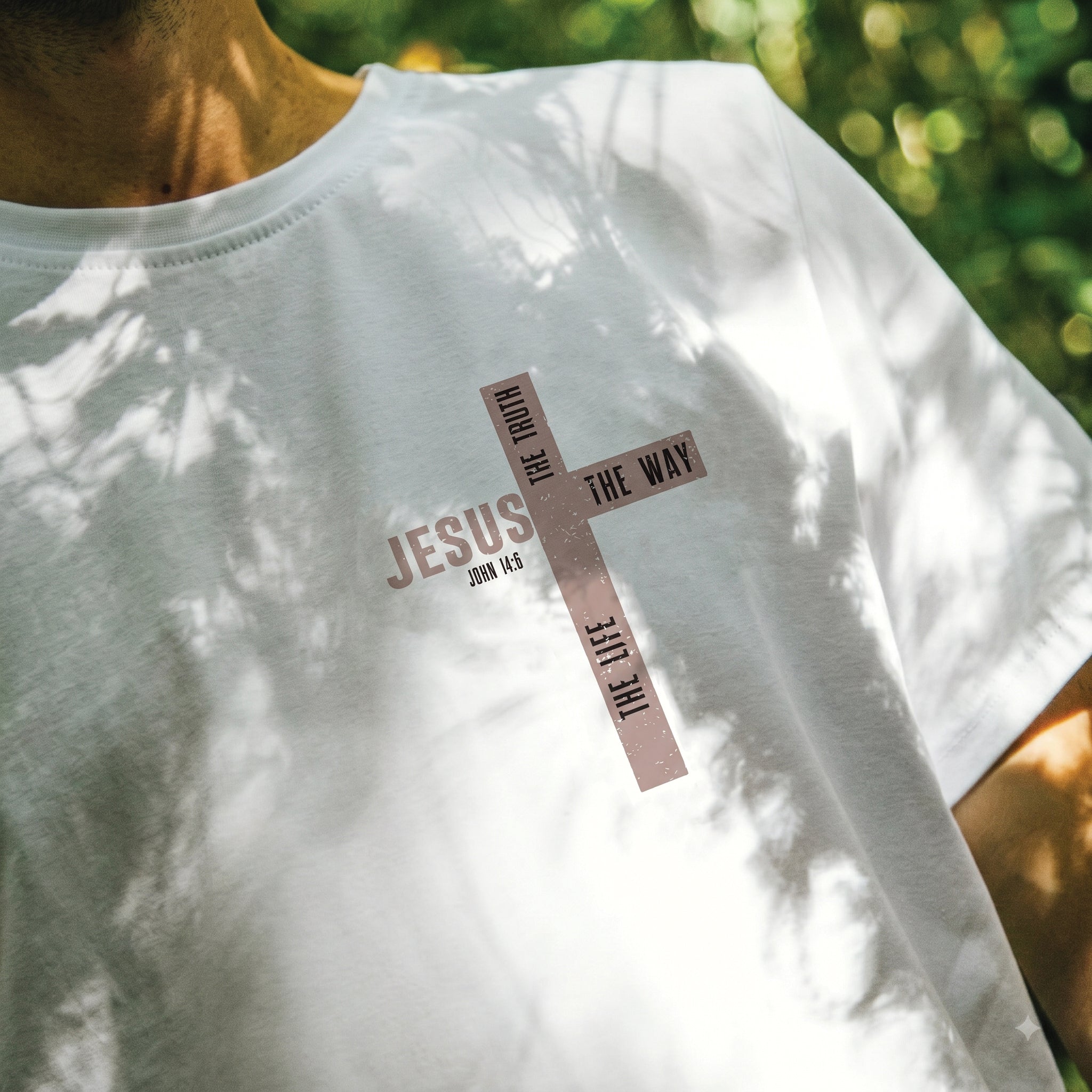 Jesus The Way The Truth The Life Christian Shirt, John 14:6 Cross Hoodie
