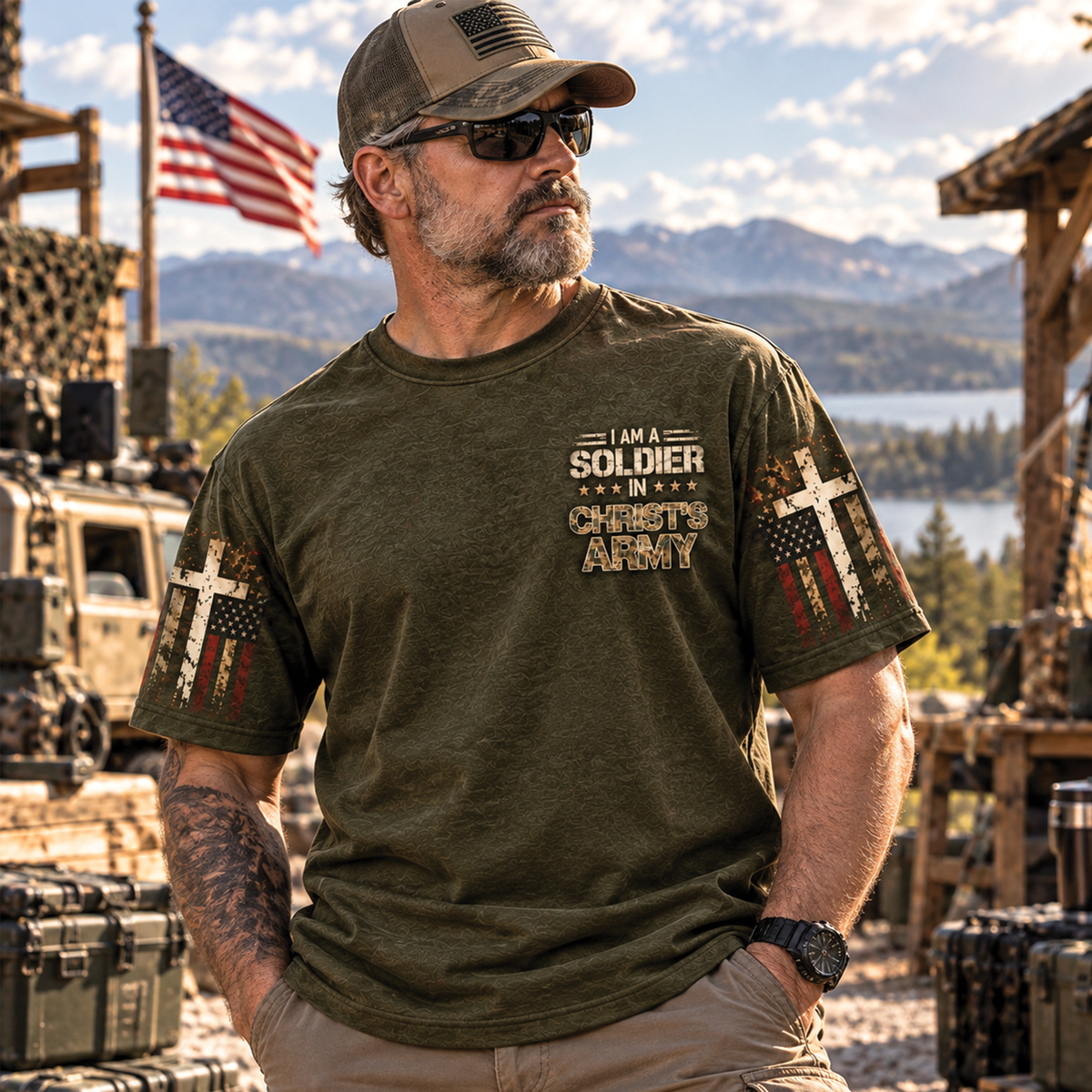 I am a Soldier in Christ's Army T-Shirt, Sweatshirt & Hoodie