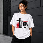 Jesus The Way The Truth The Life T-Shirt, Christian Bible Verse Tee