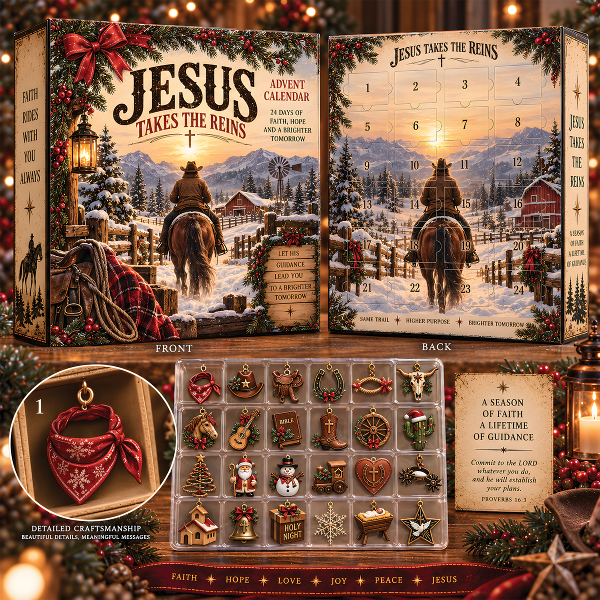 Christian Advent Calendar 2026, Jesus Takes the Reins Christmas Gift
