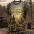 Christian Hunting All Over Print Shirt, Psalm 23 The Lord Is My Shepherd Tee