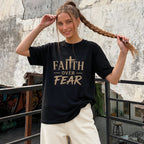 Faith Over Fear Psalms 118:6 Christian Shirt & Hoodie
