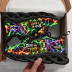 Personalized Jesus Is King Sneakers - Christian Max Soul Shoes