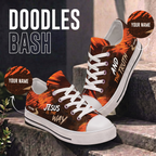 Custom Name Jesus Is The Way and the Truth Christian Canvas Sneakers