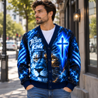 Jesus Is King Christian Cardigan