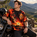 Jesus Lion of Judah Born as a Baby Coming Back as a King All Over Print Shirt