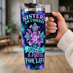 Sisters in Christ Christian Tumbler