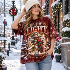 Be The Light Matthew 5:14 Christian Christmas All Over Print Shirt