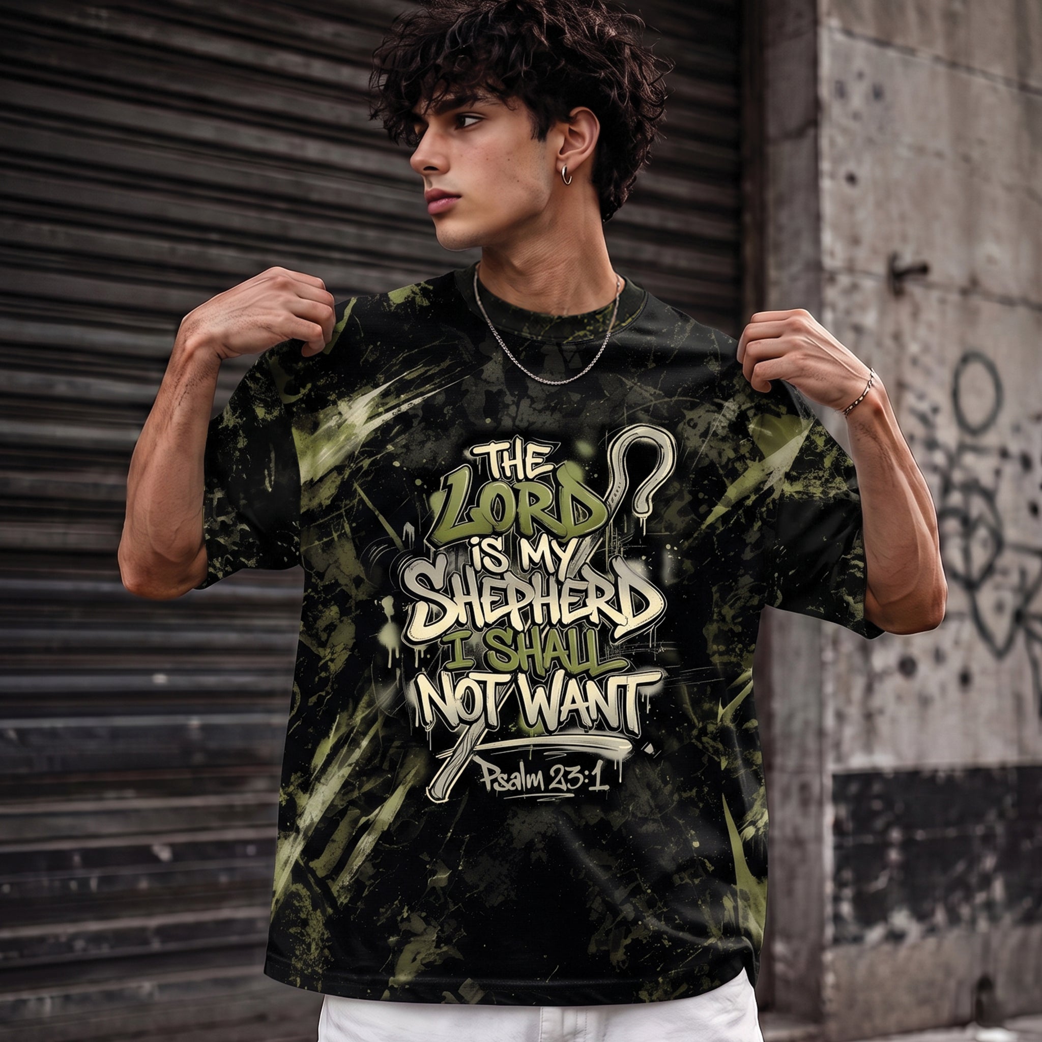 The Lord Is My Shepherd Psalm 23:1 Shirt & Hoodie, Christian Streetwear