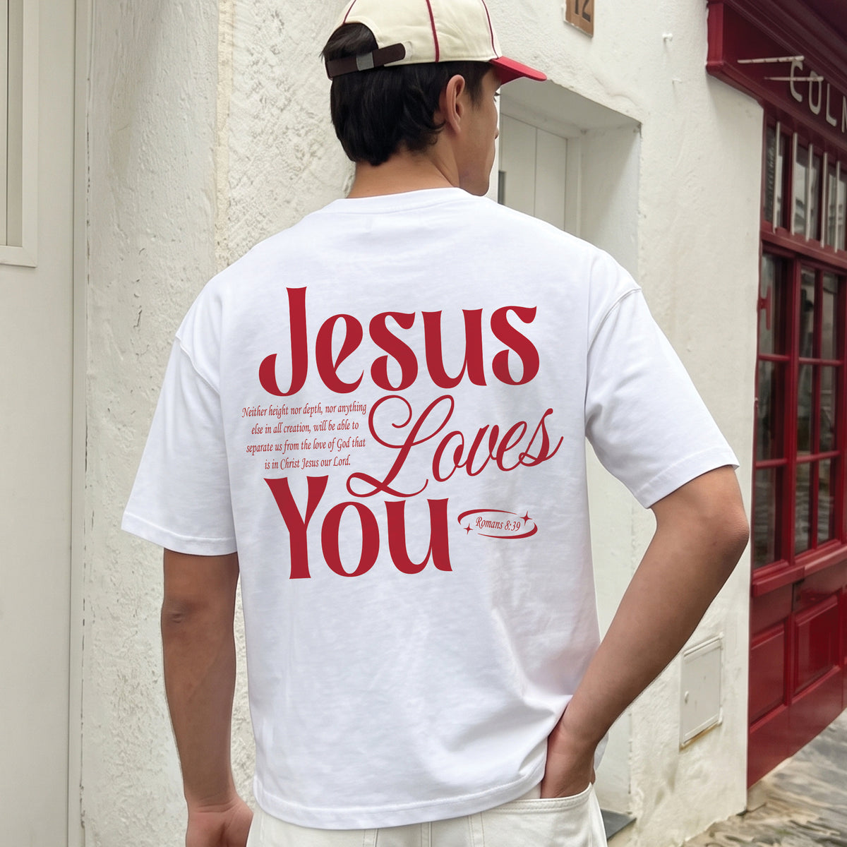 Jesus Loves You Romans 8:39 T-Shirt & Hoodie