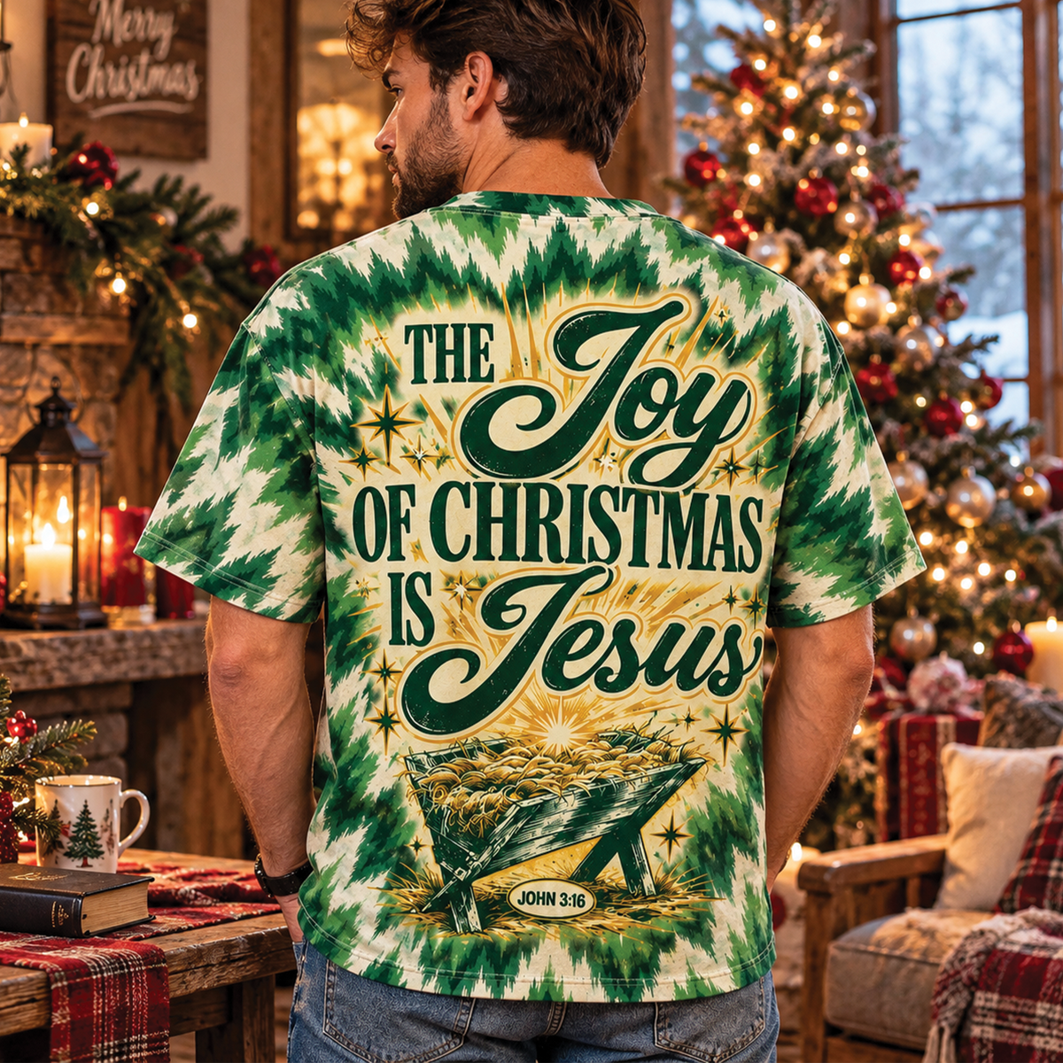 The Joy of Christmas Is Jesus Tie-Dye T-Shirt, Sweatshirt & Hoodie