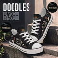 Personalized Walk by Faith Canvas Sneakers – Custom Name Christian Low Top Shoes