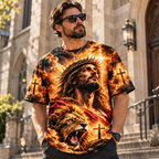 There Is Power in the Name of Jesus Lion of Judah Christian All Over Print Shirt