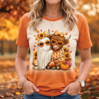 Highland Cow and Ghost Halloween All Over Print Shirt, Spooky Fall Shirt