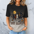 Howdy Halloween Western Spooky Cowgirl All Over Print Shirt