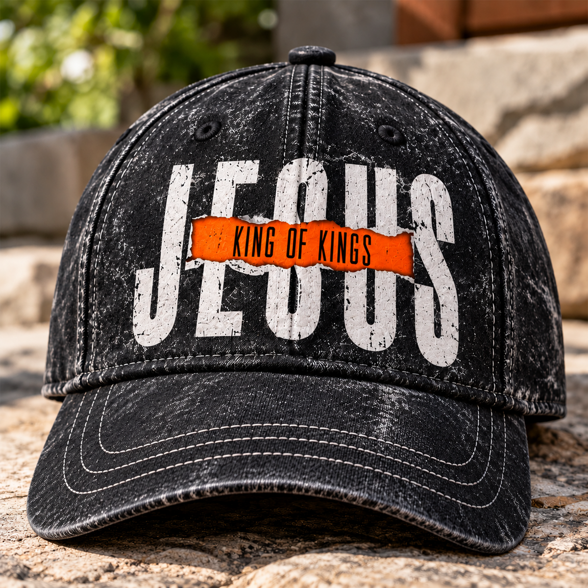 Jesus King of Kings Christian Baseball Cap