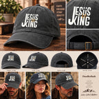 Jesus Is King Lion of Judah Hat - Christian Cap