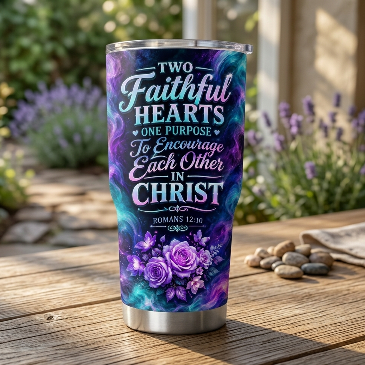 Sisters in Christ Christian Tumbler