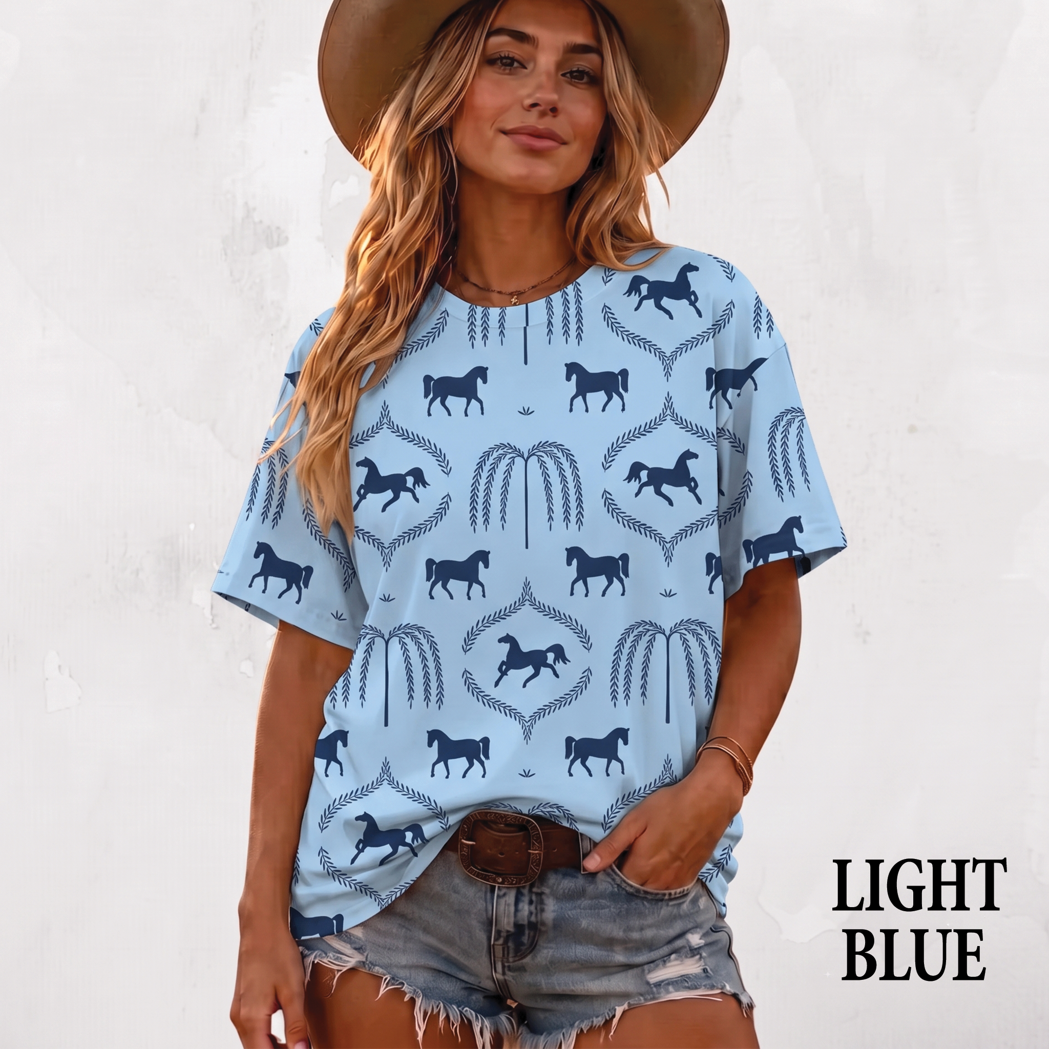 Vintage Horse Pattern All Over Print Shirt