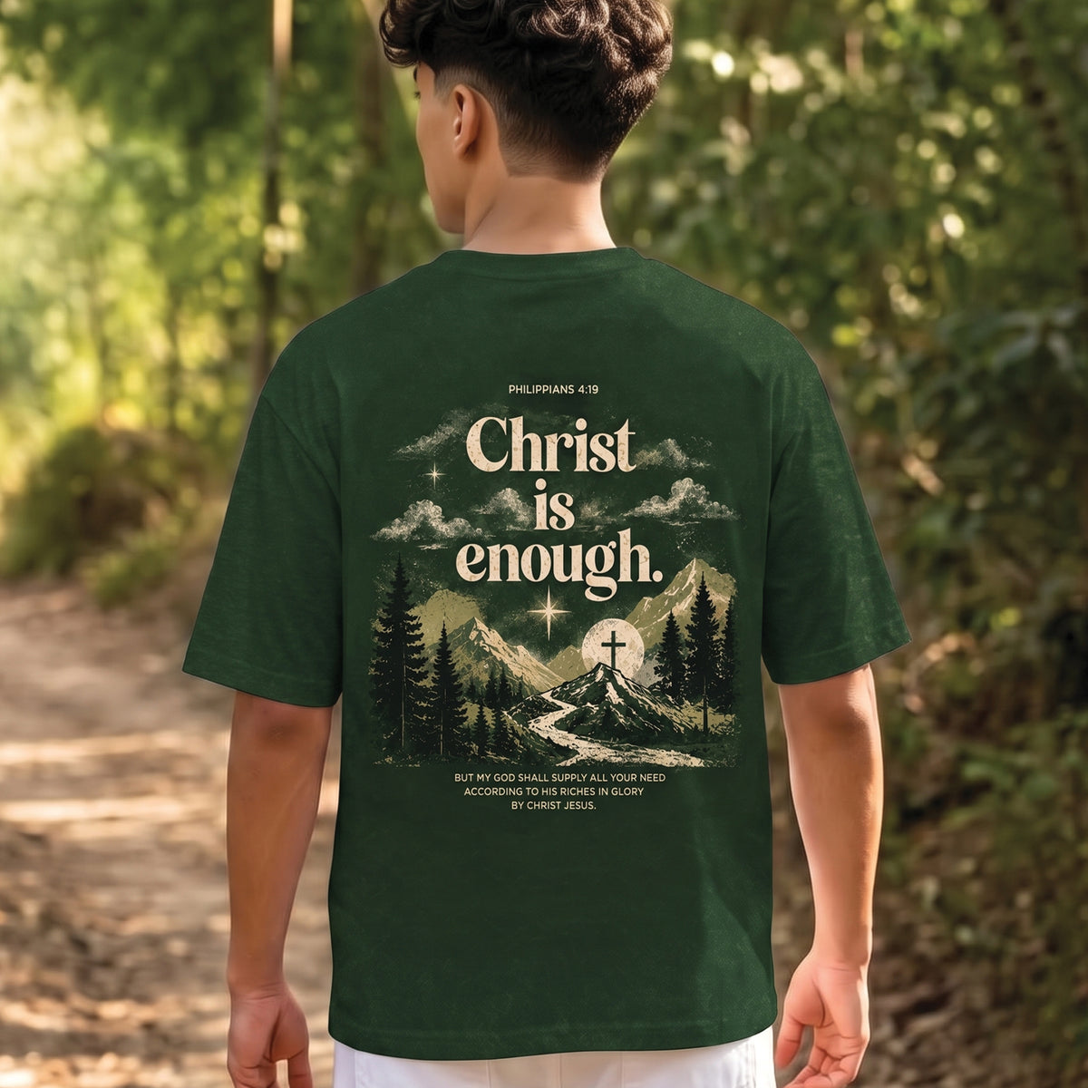 Christ Is Enough Philippians 4:19 Christian Gildan T-Shirt & Hoodie