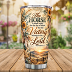 Faith in God Horse Christian Tumbler