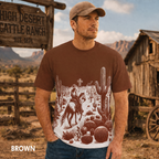 Vintage Western Cowboy All Over Print Shirt, Christian Cowboy Shirt