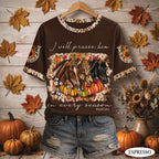 I Will Praise Him In Every Season Christian All Over Print Shirt, Fall Horses Shirt