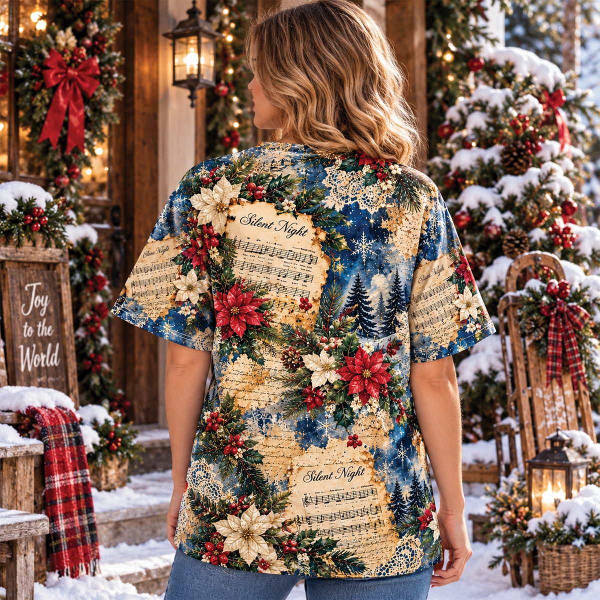 Christmas Nativity All-Over Print T-Shirt, Sweatshirt & Hoodie
