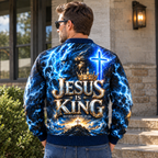 Jesus Is King Lion of Judah Christian Cardigan