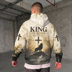 "Jesus Is King" Lion of Judah Unisex Hoodie – Christian Faith Streetwear