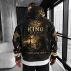 King of Kings Christian Hoodie, Jesus Is King Lion of Judah Hoodie