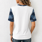 Western Horse Denim Print All Over Print Shirt