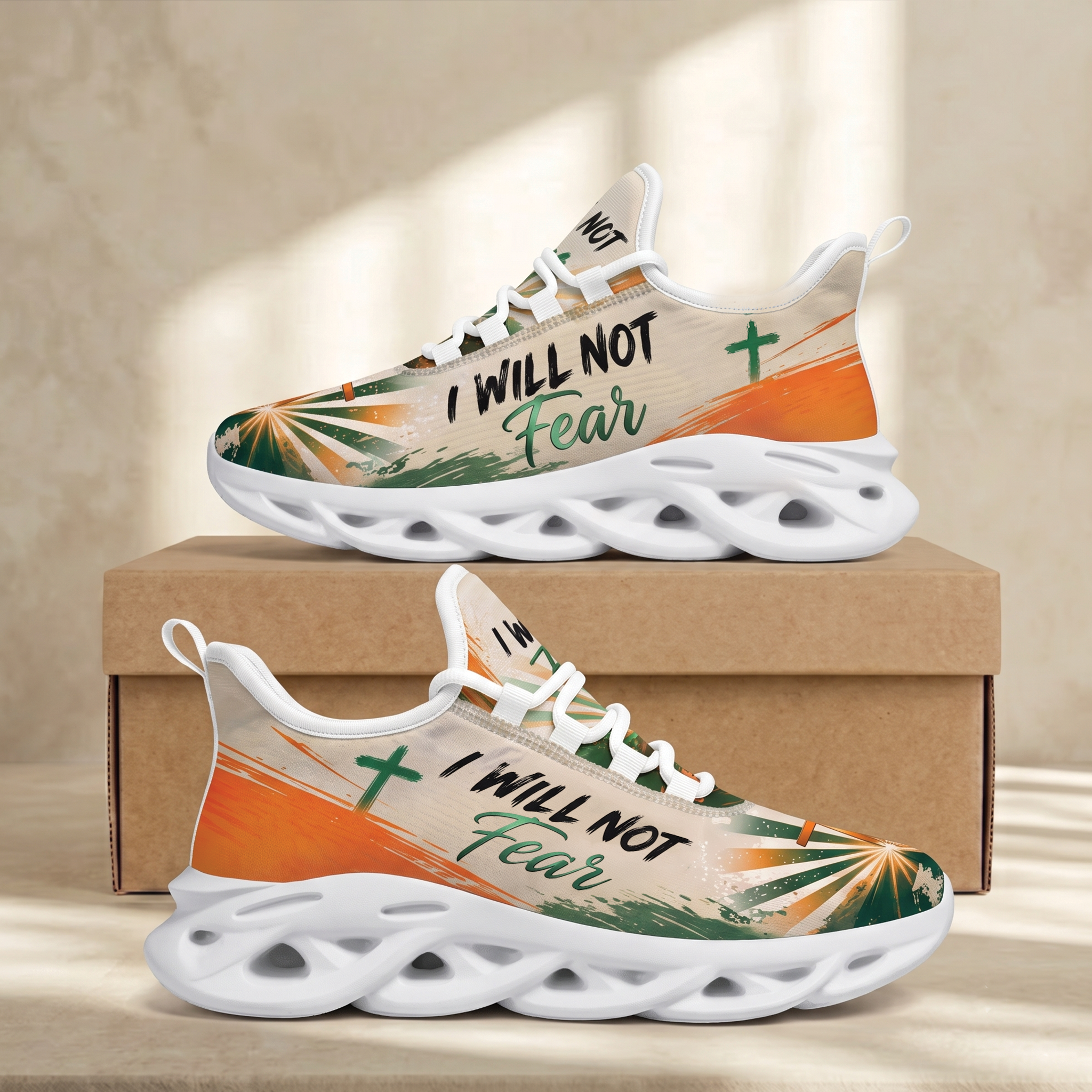 I Will Not Fear Christian Sneakers – Faith Max Soul Shoes
