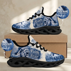 Custom Name Faith Over Fear Sneakers, Christian Max Soul Shoes