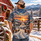 God's Country Western Christmas All Over Print Shirt