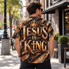 Jesus Is King Christian All Over Print Shirt