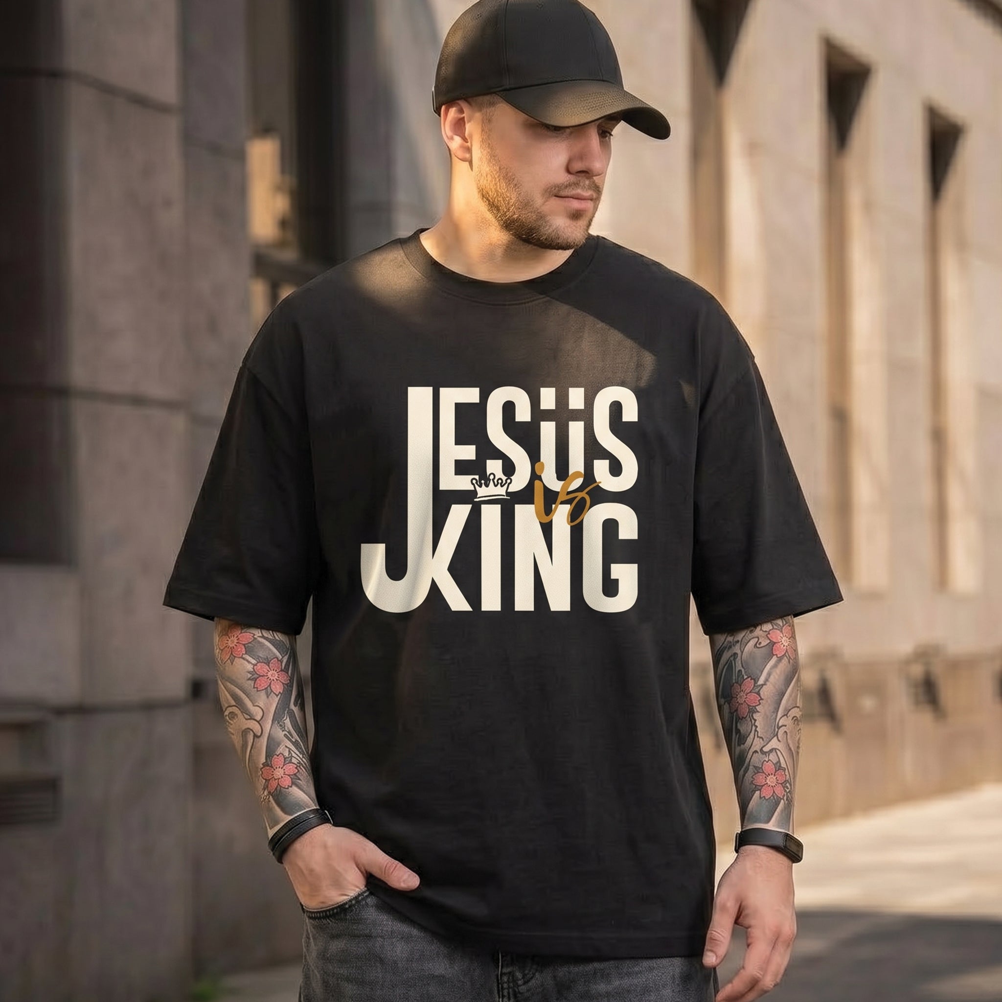 Jesus Is King Lion of Judah Unisex Shirt - Christian Hoodie Streetwear