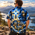 Jesus Is King Lion of Judah Christian Hawaiian Shirt