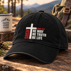 Jesus The Way The Truth The Life Hat - Christian Baseball Cap