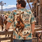 Faith Is Daring The Soul Christian Horse Western All Over Print Shirt
