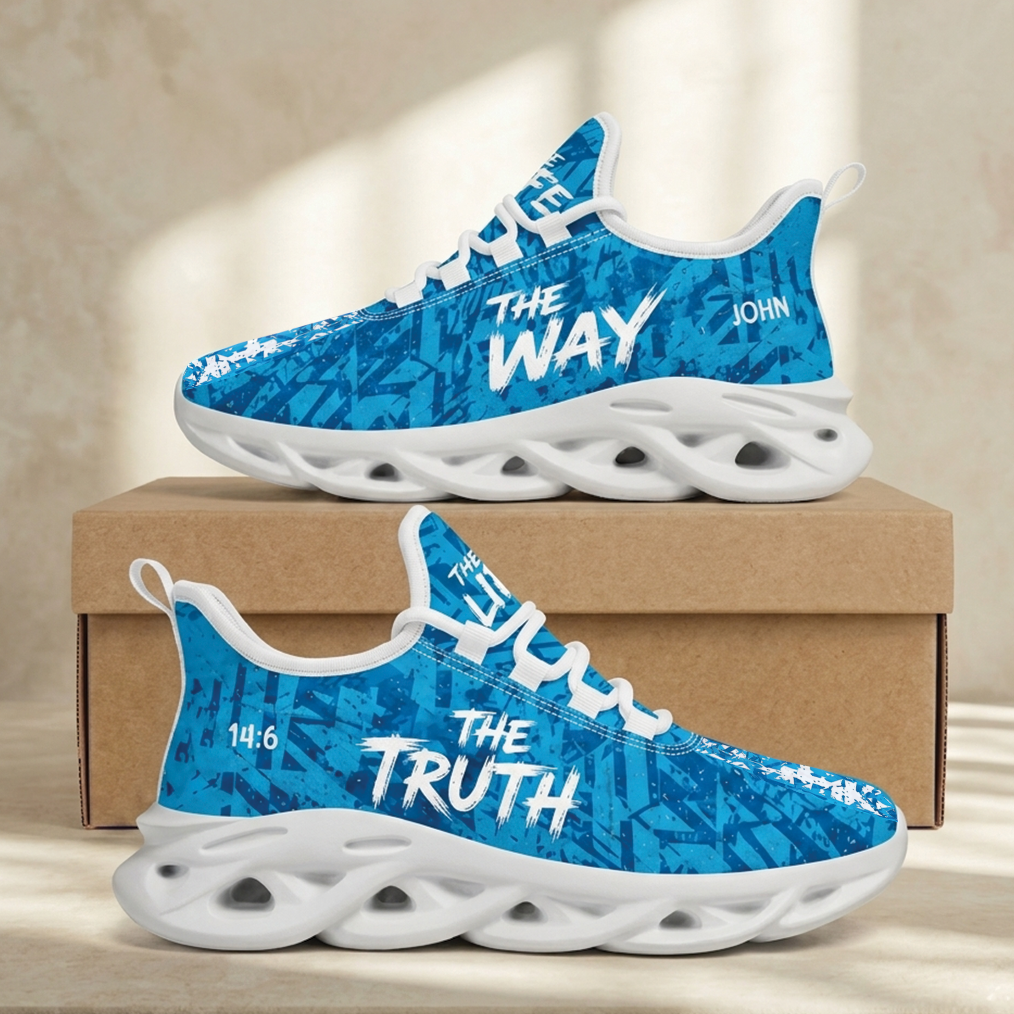 The Way The Truth The Life Sneakers - Christian Max Soul Shoes